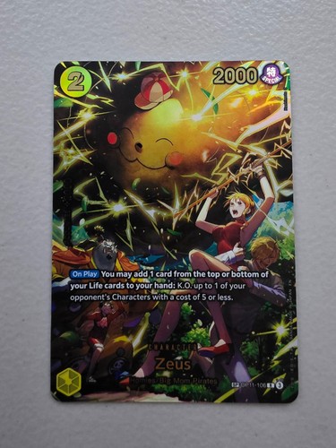 One piece card game zeus - one,