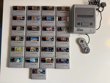 Super Nintendo SNES mit 25 Spielen (Mario, Zelda, Ghoul, Adventure Island 2)
