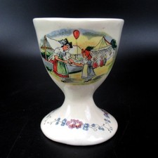 Sarreguemines Eierbecher Serie Obernai France Vintage Egg Cup Bildmotiv