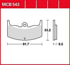 MCB543 Bremsbelag Honda CBX