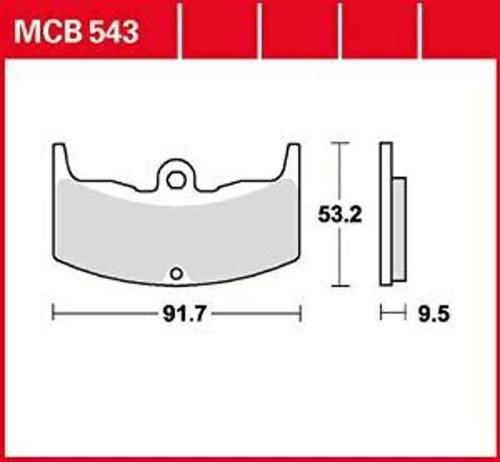 Mcb543 bremsbelag honda cbx - mcb543,