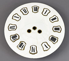 Altes EMAIL Uhren Zifferblatt f Uhrwerk Wanduhr Uhrmacher enamel clock dial