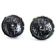 Klarglas Scheinwerfer Schwarz