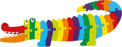 Abc puzzle krokodil - krokodil, aus