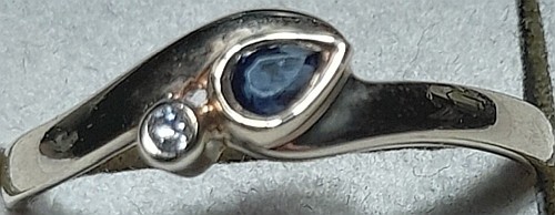 Ring gold 585 - gold, diamant