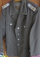 Uniform-Jacke  Offizier  NVA-Zivilverteidigung /Schulterstücke : Hauptmann / G52