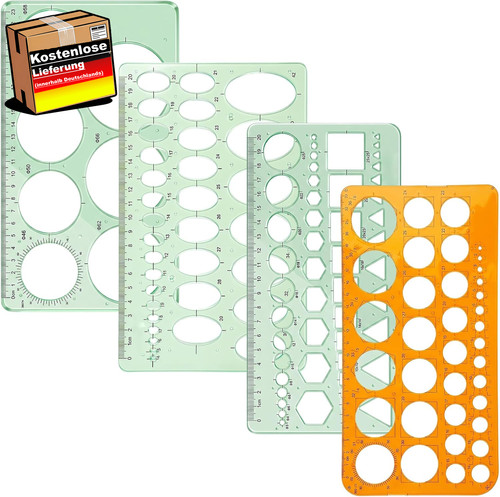 4er kreisschablonen set - 4er,