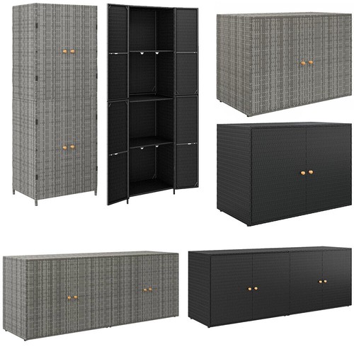 Gartenschrank poly rattan - poly,
