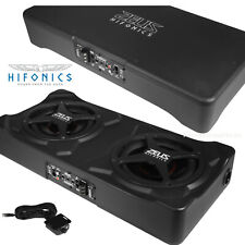 Hifonics ZRX220A Aktivsubwoofer Flach Auto Bassbox Verstärker downfire Fußraum
