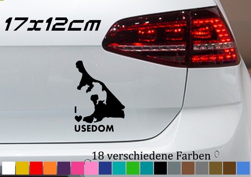Usedom aufkleber 17x12cm - usedom,