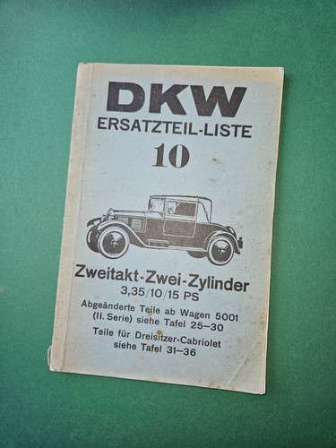 Dkw ersatzteil liste 10 - dkw,