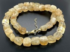 COLLIER 585/-GELBGOLD MIT CITRIN , BK-BLATTGOLD & PYRIT SOGNI D'ORO SCHMUCKJAGD