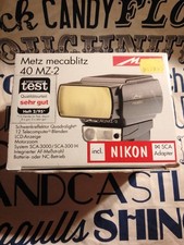 Metz mecablitz 40 MZ-2 incl. Nikon Adapter in OVP + Anleitung Vintage Fotografie