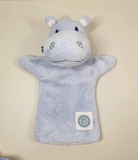 Handpuppe - TCM Tchibo - Nilpferd - Kuscheltier / Stofftier - ca. 24cm