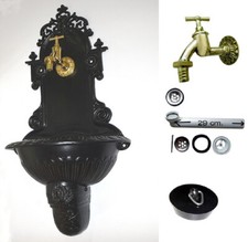 Antik Alu Wand Garten Brunnen