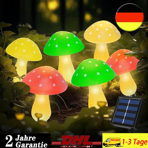 Solar lichterkette pilz - lichterkette,