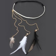 Haarband haarkette feder - haarband,