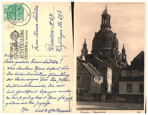 Dresden frauenkirche 1961 - frauenkirche,