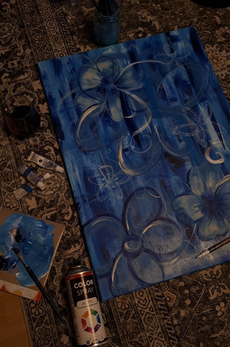 Abstraktes blumenmotiv - abstraktes,