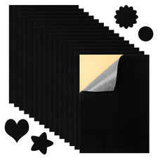 15 Stück Selbstklebende Velvet Filzstoff Samt Selbstklebend Stoff Rückseite Kleb