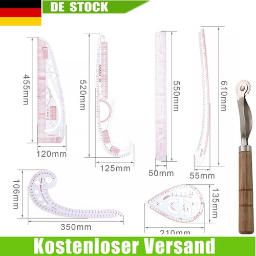 7tlg schneiderlineal - 7tlg,
