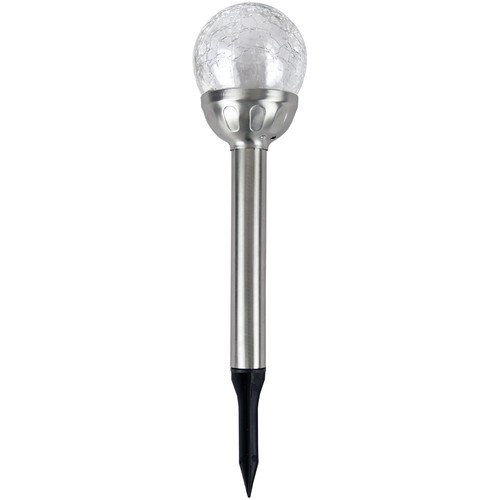 Led solarfackel kristallkugel - led,