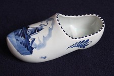 Delft Keramik Schuh Clogs Klotschen selten Antik  ca.20cm lang