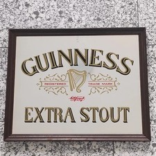 Vintage Guinness Extra Stout Spiegel Barspiegel Pub 55 cm  x 45 cm Sammler