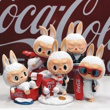6pcs Lαbυbυ Coca-Cola Serie Blindbox Figuren Niedliche Sammlerfigur Schreibtisch