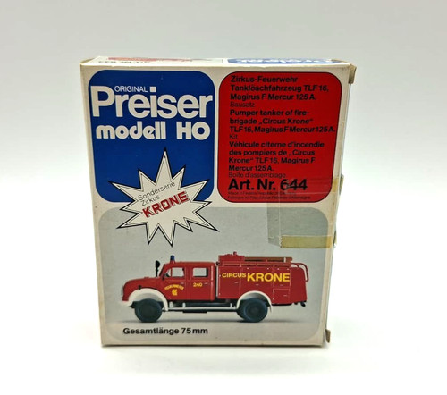 Preiser 644 zirkus - preiser, 1:87