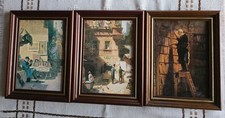 Carl Spitzweg 3 Bilder,  jeweils im dekorativen. Holzrahmen 