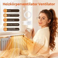 Heizung Lüfter Heizkörperventilator Heizkörperlüfter Heizkörperverstärker Timer