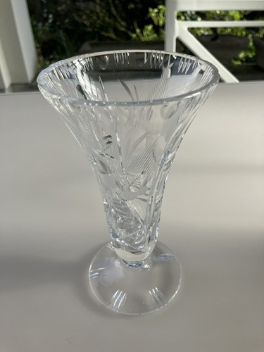 Glasvase,geschliffen,50er