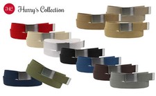 Stoff Gürtel 40mm Breite starkes Band Überlänge! 7 Farben