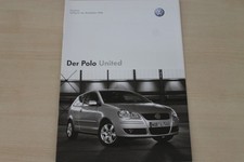 185053) VW Polo 9N United - Preise & Extras - Prospekt 10/2007