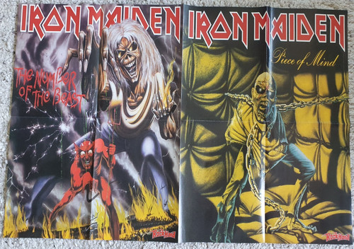 Iron maiden vintage 2x - vintage, 80's