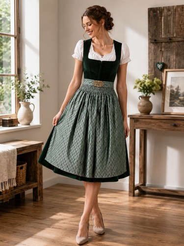 Dirndlstern damen samt - damen, samt-dirndl