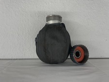 Original alte Feldflasche / Armee-Kantine – mit Stoffhülle – Vintage Militär