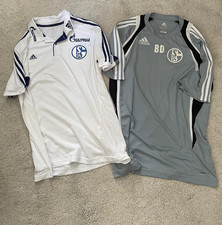 2x Schalke Spieler-Teamwear Draxler & Dreher Training Matchworn Trikot