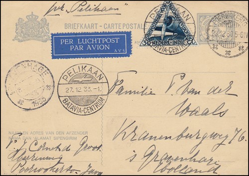 Klm luftpost nl indien - -, nl-indien