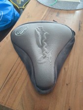 CRIVIT Fahrradsattel Memory Foam Komfort Sattelauflage Grau