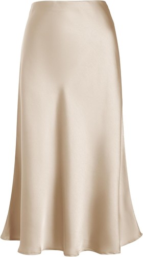 Damen satin rock midi - satin,
