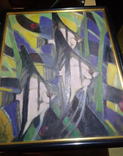 Skalare bild öl 55 cm - 55,