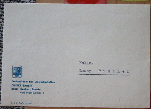 Umschlag bansin usedom fdgb - bansin,