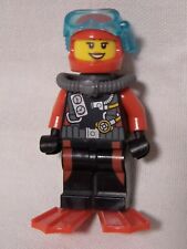 Lego cty 0559 Scuba Diver female mit roten Flossen 60090 60091 60092 60093 60095