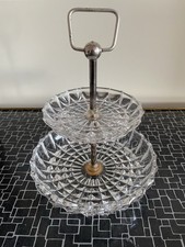 Etagere 2-stöckig aus Glas