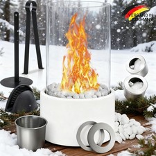 Tischkamin Tischfeuer Dekokamin Zimmerkamin Glaskamin mit Dekofeuer Kaminfeuer