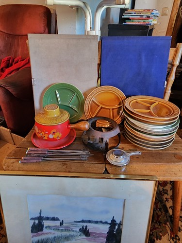 Fondue set vintage viele - fondue,