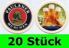 20 Stück Bierdeckel Paulaner