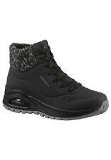 Skechers Damen UNO RUGGED Darling Daze Sneaker Winterstiefel 167988 BLK schwarz